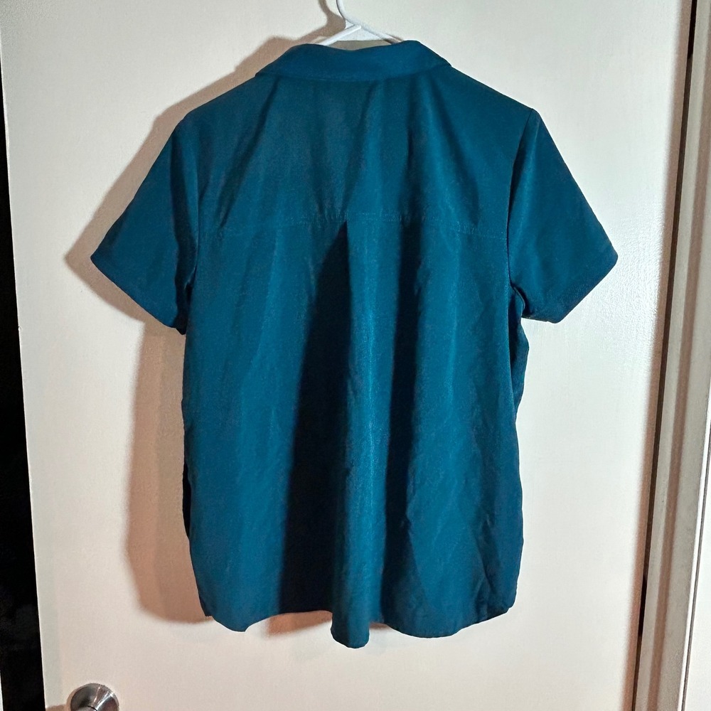 Scrubstar Womens Scrub Top Medium Deep Slate V Neck Short‎ Sleeve Pocket - Picture 5 of 5